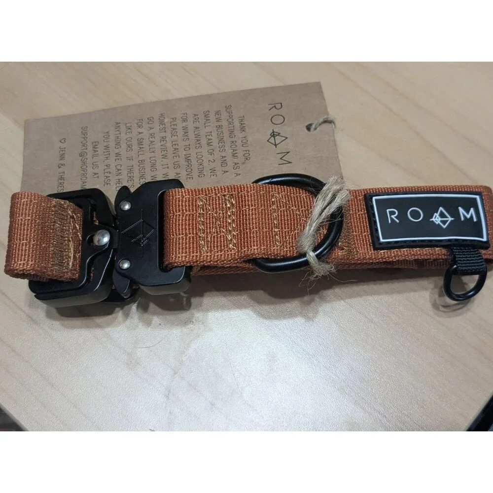 Made to ROAM Dog Collar Heavy Duty Nylon w/Quick-Release Metal Buckle sz 0